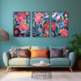 Colorful Floral Wall Art C-016