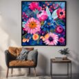 Colorful Floral Wall Art C-008